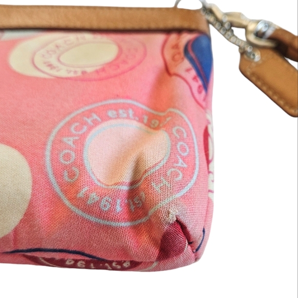 COACH | Polka Dot Leah Wrislet | Pink | Women's | Y2K - Picture 14 of 16